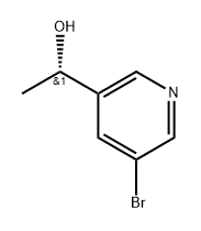 (1S)-1-(5-bromopyridin-3-yl)ethan-1-ol 구조식 이미지