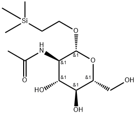 N-((2R,3R,4R,5S,6R)-4,5-Dihydroxy-6-(hydroxymethyl)-2-(2-(trimethylsilyl)ethoxy)tetrahydro-2H-pyran-3-yl)acetamide Structure