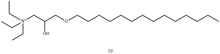 1-Propanaminium, N,N,N-triethyl-2-hydroxy-3-(tetradecyloxy)-, chloride (1:1) Structure