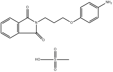 1H-Isoindole-1,3(2H)-dione, 2-[3-(4-aminophenoxy)propyl]-, methanesulfonate (1:1) Structure