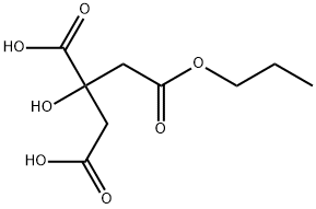 1,2,3-Propanetricarboxylic acid, 2-hydroxy-, 1-propyl ester 구조식 이미지
