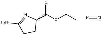 Ethyl (S)-5-Amino-3,4-dihydro-2H-pyrrole-2-carboxylate Hydrochloride Structure