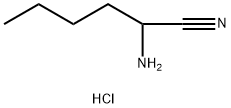 2-aminohexanenitrile hydrochloride Structure