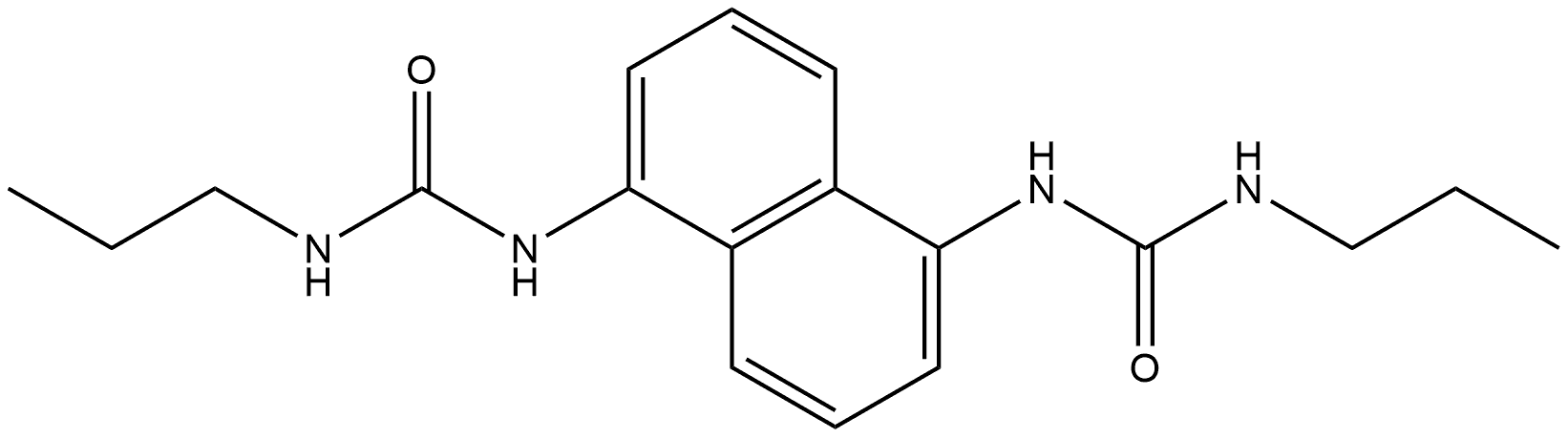 1,1''-(Naphthalene-1,5-diyl)bis(3,3-dipropylurea) Structure