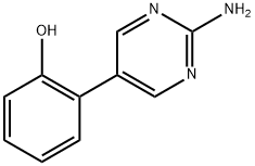 2-(2-aminopyrimidin-5-yl)phenol Structure