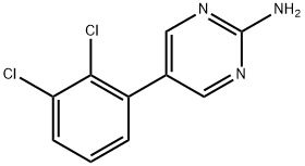 5-(2,3-Dichlorophenyl)-2-pyrimidinamine Structure