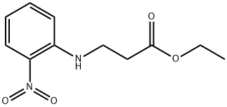 β-Alanine, N-(2-nitrophenyl)-, ethyl ester Structure