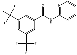 N-2-Pyrimidinyl-3,5-bis(trifluoromethyl)benzamide Structure