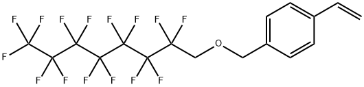 1-ethenyl-4-[[(2,2,3,3,4,4,5,5,6,6,7,7,8,8,8-pentadecafluorooctyl)oxy]methyl]benzene Structure