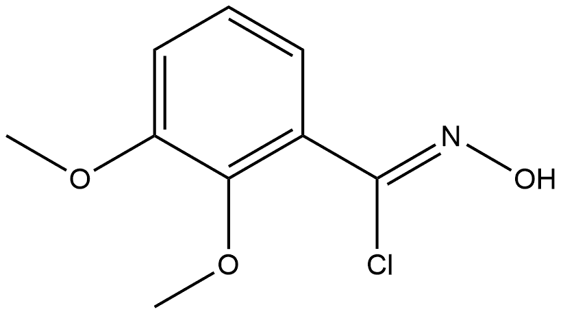 N-Hydroxy-2,3-dimethoxybenzimidoyl Chloride 구조식 이미지