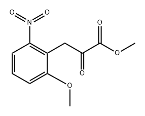 Benzenepropanoic acid, 2-methoxy-6-nitro-α-oxo-, methyl ester 구조식 이미지