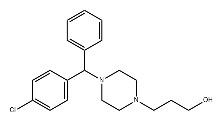 4-[(4-Chlorophenyl)phenylmethyl]-1-piperazinepropanol Structure