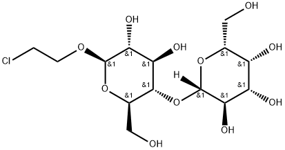 β-D-Glucopyranoside, 2-chloroethyl 4-O-β-D-galactopyranosyl- Structure