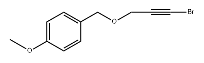 1-(((3-Bromoprop-2-yn-1-yl)oxy)methyl)-4-methoxybenzene Structure