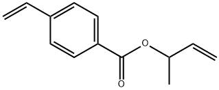 4-Vinylbenzoic acid 1-methyl-allyl ester Structure