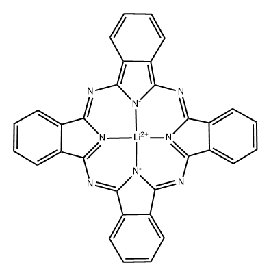 리튬프탈로시아닌 구조식 이미지