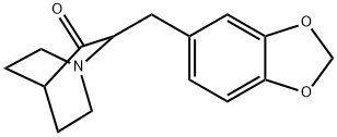 2-(1,3-Benzodioxol-5-ylmethyl)-1-azabicyclo[2.2.2]octan-3-one Structure