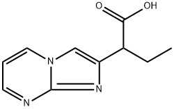 Imidazo[1,2-a]pyrimidine-2-acetic acid, α-ethyl- Structure