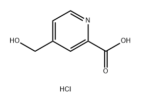 2-Pyridinecarboxylic acid, 4-(hydroxymethyl)-, hydrochloride (1:1) Structure