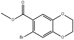 methyl 7-bromo-2,3-dihydrobenzo[b][1,4]dioxine-6-carboxylate Structure