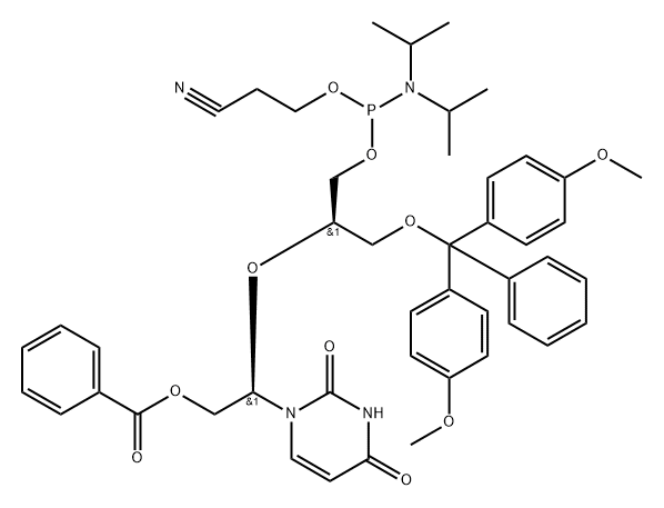 UNA-U-CE Phosphoramidite Structure