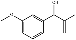 Benzenemethanol, 3-methoxy-α-(1-methylethenyl)- Structure