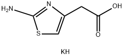 4-Thiazoleacetic acid, 2-amino-, potassium salt (1:1) Structure