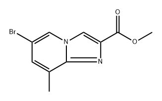 methyl 6-bromo-8-methylimidazo[1,2-a]pyridine-2-carboxylate Structure