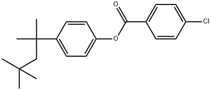 4-(1,1,3,3-Tetramethylbutyl)phenyl 4-chlorobenzoate Structure