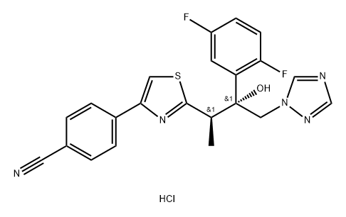 1121545-23-0 4-[2-[(1R,2R)-2-(2,5-Difluorophenyl)-2-hydroxy-1-methyl-3-(1H-1,2,4-triazol-1-yl)propyl]-4-thiazolyl]benzonitrile hydrochloride (1:1)