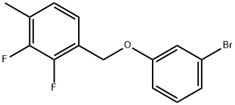 1-[(3-Bromophenoxy)methyl]-2,3-difluoro-4-methylbenzene Structure