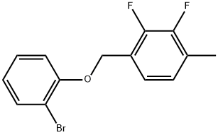 1-[(2-Bromophenoxy)methyl]-2,3-difluoro-4-methylbenzene Structure