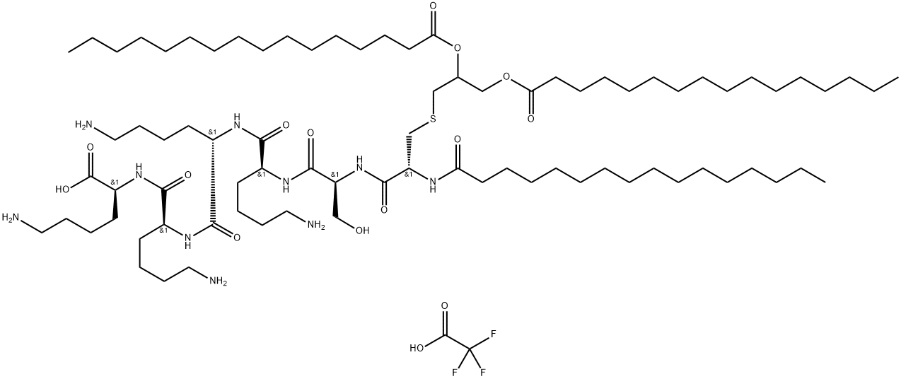 Pam3Cys-Ser-(Lys)4 TFA 구조식 이미지