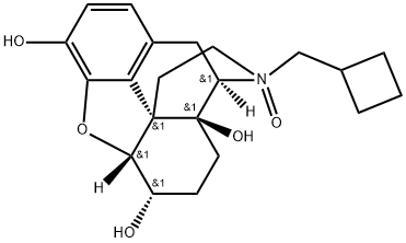 Morphinan-3,6,14-triol, 17-(cyclobutylmethyl)-4,5-epoxy-, 17-oxide, (5α,6α)- (9CI) Structure