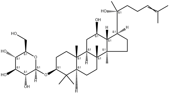 20R-Ginsenoside Rh2 구조식 이미지