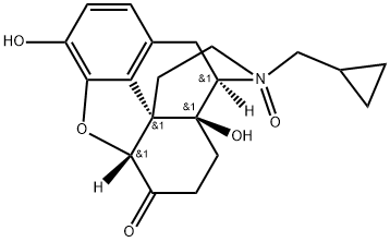 Morphinan-6-one, 17-(cyclopropylmethyl)-4,5-epoxy-3,14-dihydroxy-, 17-oxide, (5α)- Structure