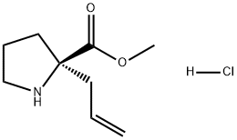 L-Proline, 2-(2-propen-1-yl)-, methyl ester, hydrochloride (1:1) Structure