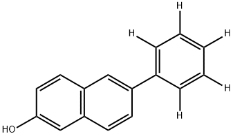 2-Naphthalenol, 6-(phenyl-2,3,4,5,6-d5)- Structure