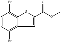 methyl 4,7-dibromobenzo[b]thiophene-2-carboxylate Structure