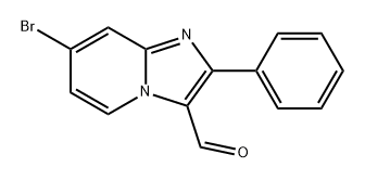 7-bromo-2-phenylimidazo[1,2-a]pyridine-3-carbaldehyde Structure