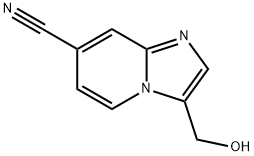 3-(hydroxymethyl)imidazo[1,2-a]pyridine-7-carbonitrile 구조식 이미지