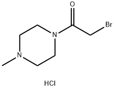 2-Bromo-1-(4-methylpiperazin-1-yl)ethanone hydrochloride 구조식 이미지