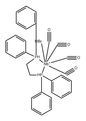 Niobium, bromotetracarbonyl[1,2-ethanediylbis[diphenylphosphine]-P,P']-, (TPS-7-1-233332)- (9CI) Structure