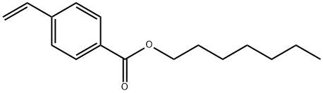 4-Vinylbenzoic acid heptyl ester Structure