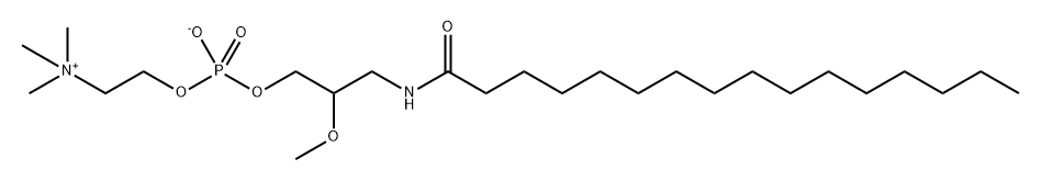 Rac-3-hexadecanamido-2-methoxypropyl phosphocholine 구조식 이미지