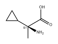 (2S)-2-amino-2-cyclopropylpropanoic acid 구조식 이미지