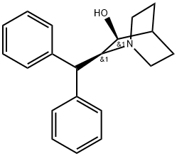 (2S,3S)-2-(Diphenylmethyl)-1-azabicyclo[2.2.2]octan-3-ol Structure