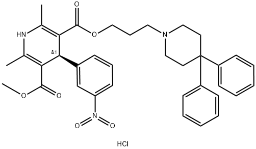 (S)-(+)-Niguldipine hydrochloride 구조식 이미지