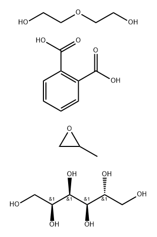 2-benzofuran-1,3-dione, addition product with (2R,3R,4R,5S)-hexane-1,2,3,4,5,6-hexol and 2-(2-hydroxyethoxy)ethanol, propoxylated Structure