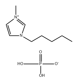 1H-Imidazolium, 1-methyl-3-pentyl-, phosphate (1:1) Structure